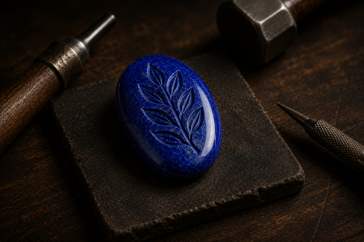 Sertissage de pierre en cabochon